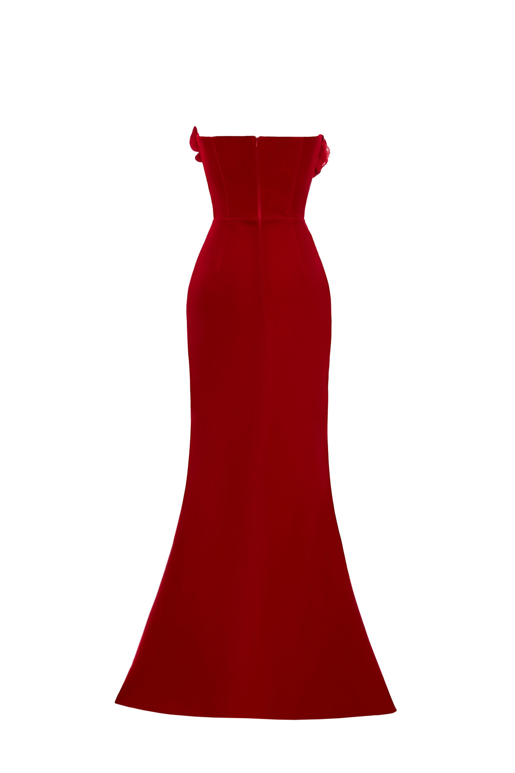 Velvet floor-length dress