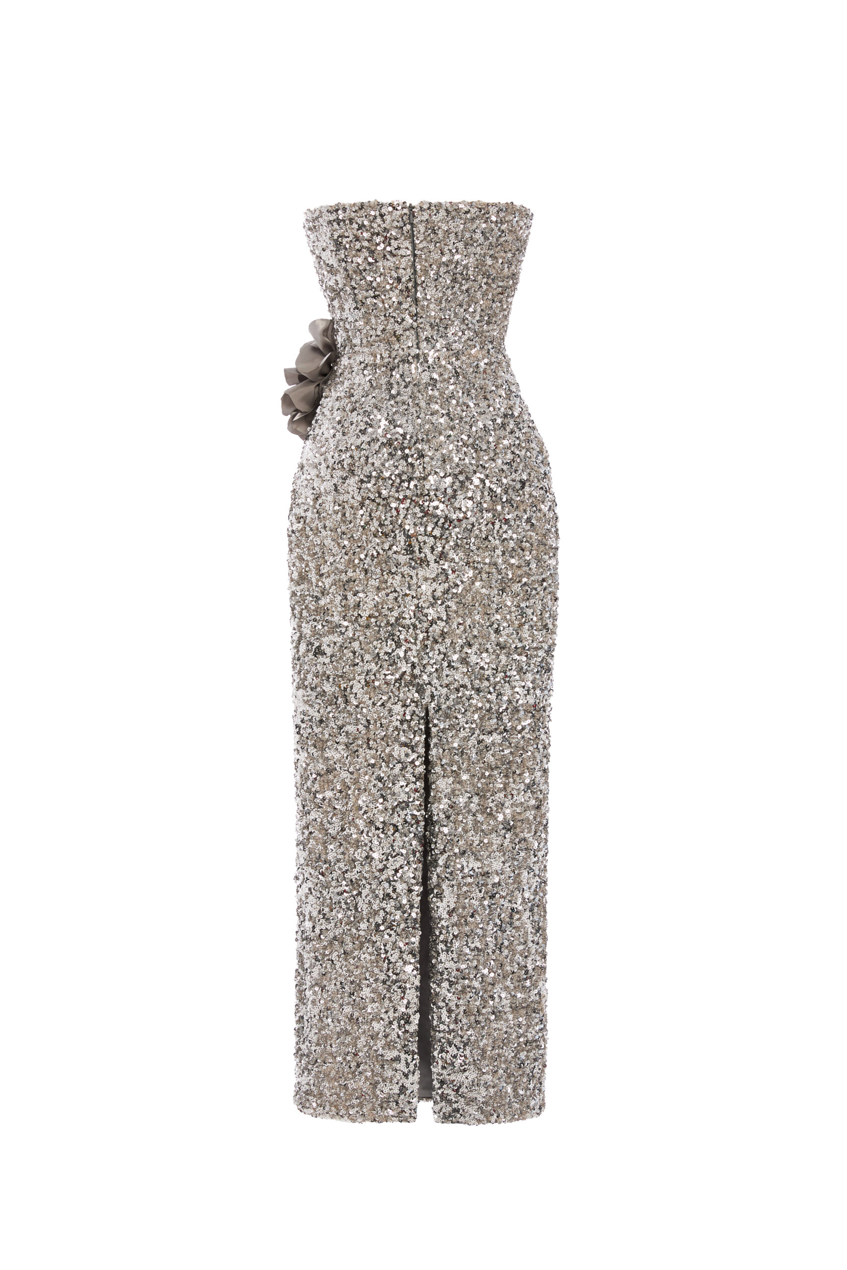 Midi dress with sequins