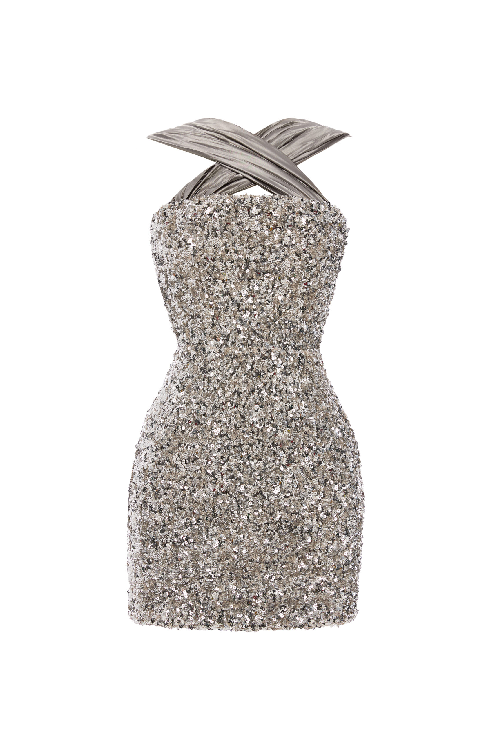 Mini dress with sequins