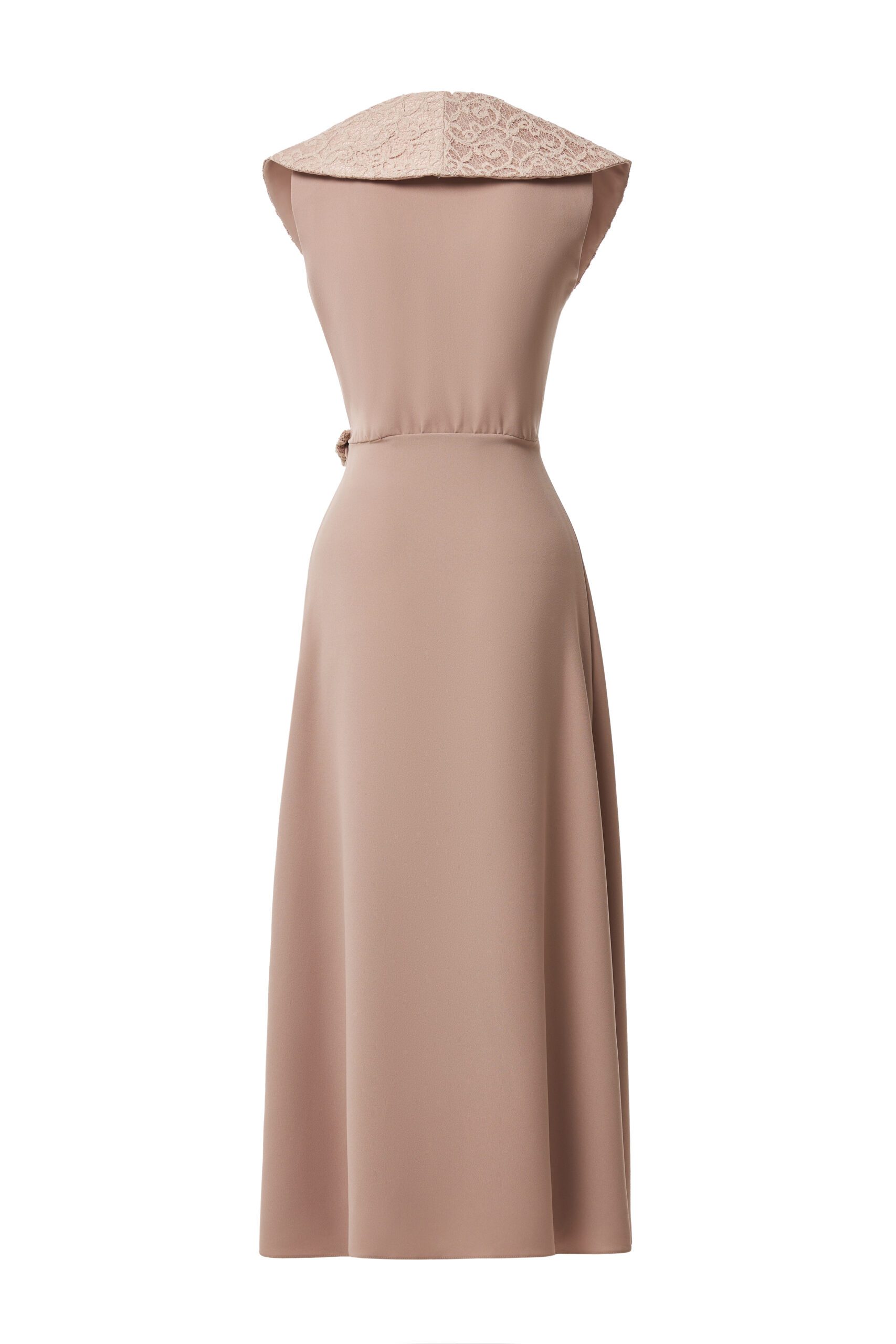 Taffeta midi dress