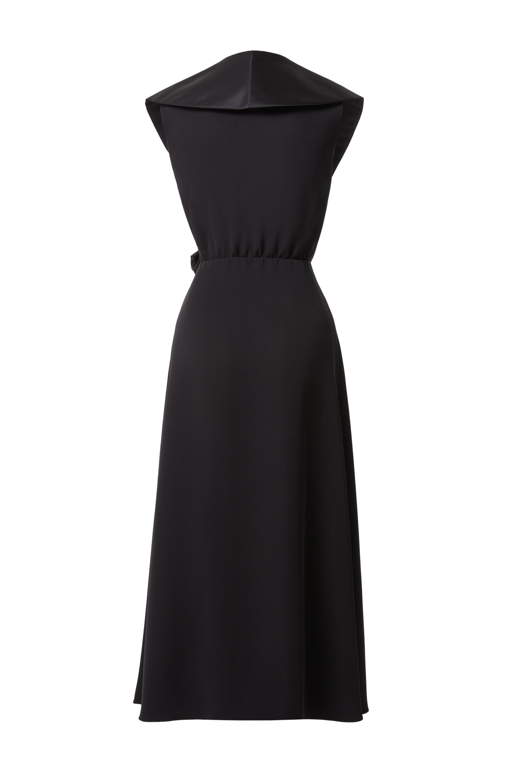 Taffeta midi dress