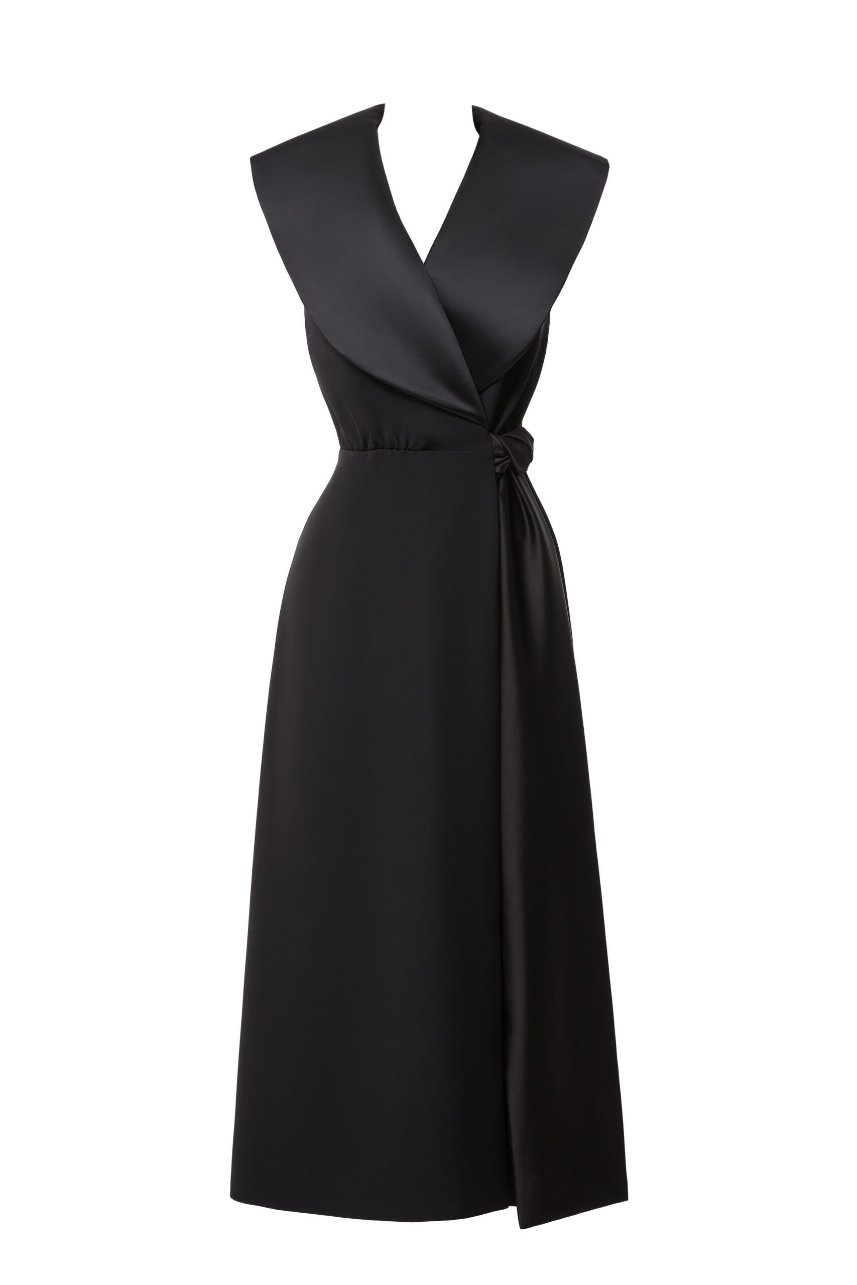 Taffeta midi dress