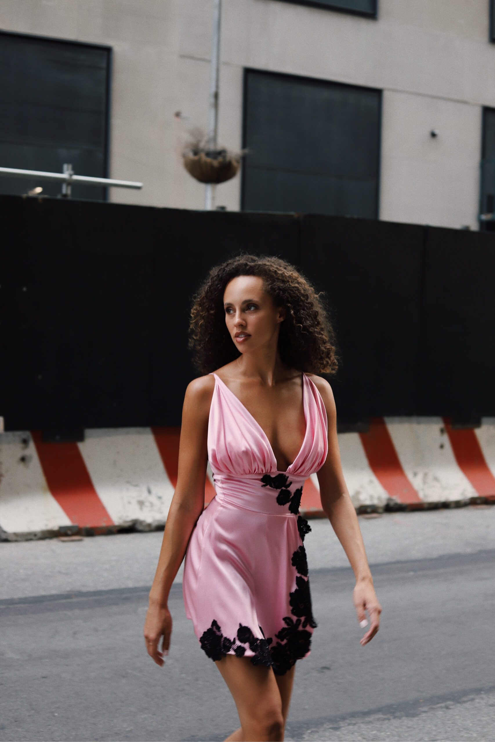 Silk mini length dress